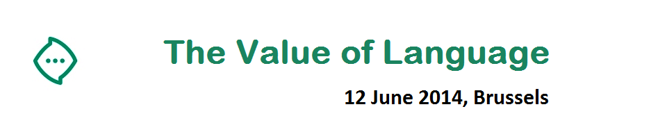 The Value of Language, 12 juni 2014 Brussel